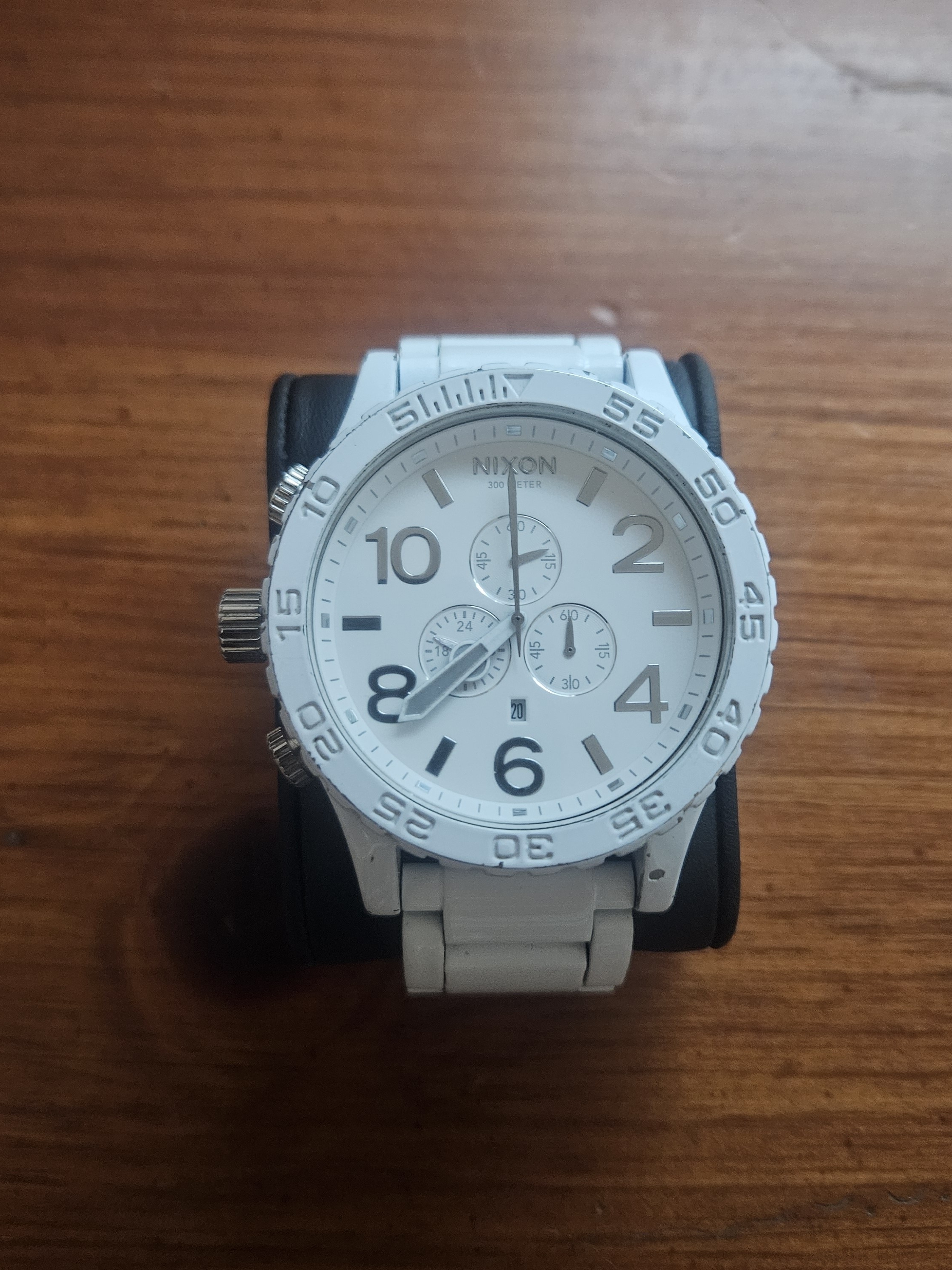 Nixon White Chronograph Watch
